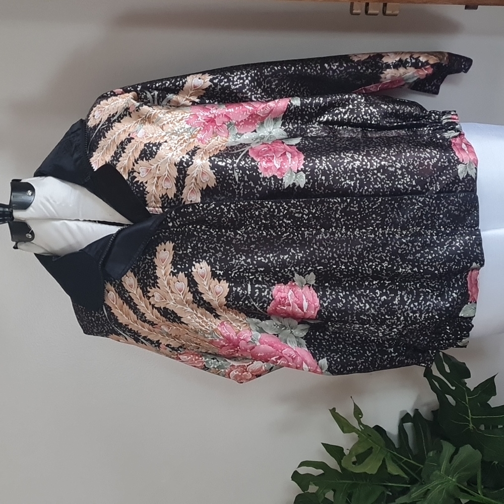 Vintage bomber floral jacket size X-Large